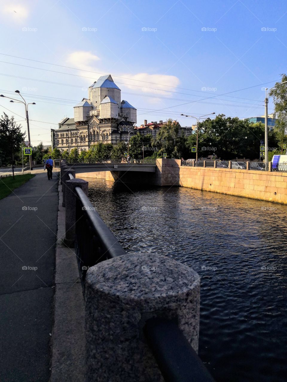 River Karpovka in Saint-Petersburg