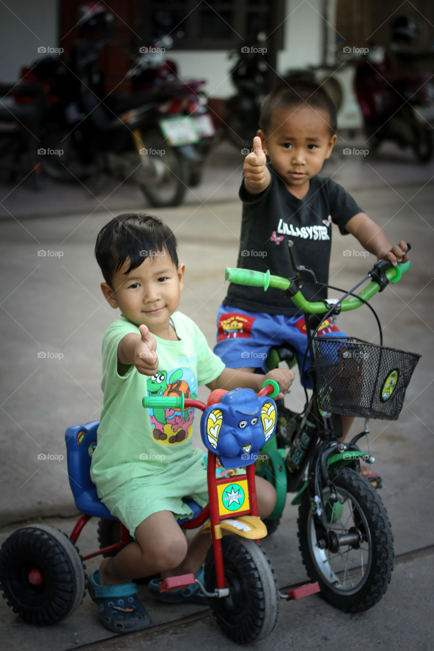 Childrens and Bicycle