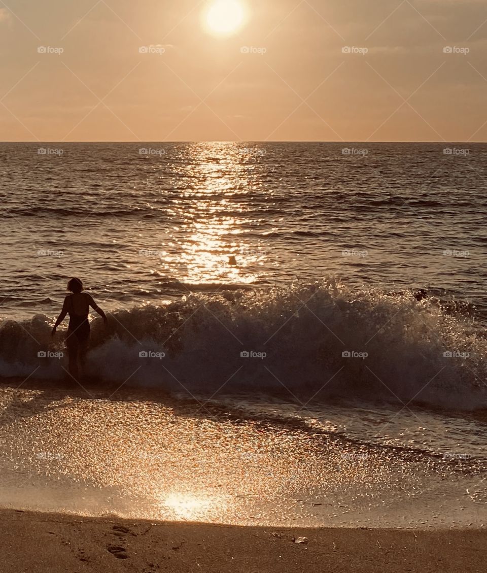 Swim at Sunset 