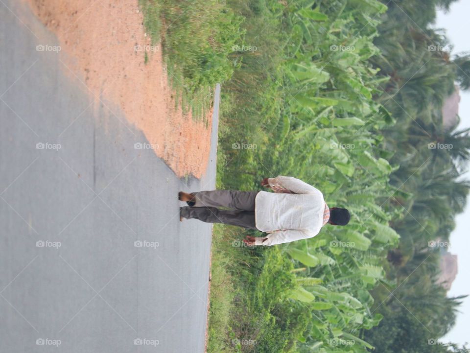 Tree, Hanging, Outdoors, People, One