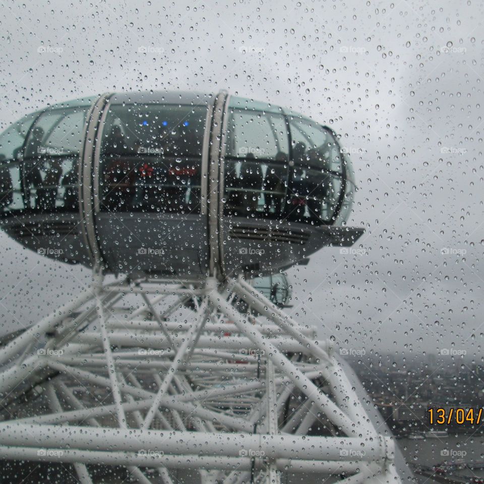 London Eye on a rainyday