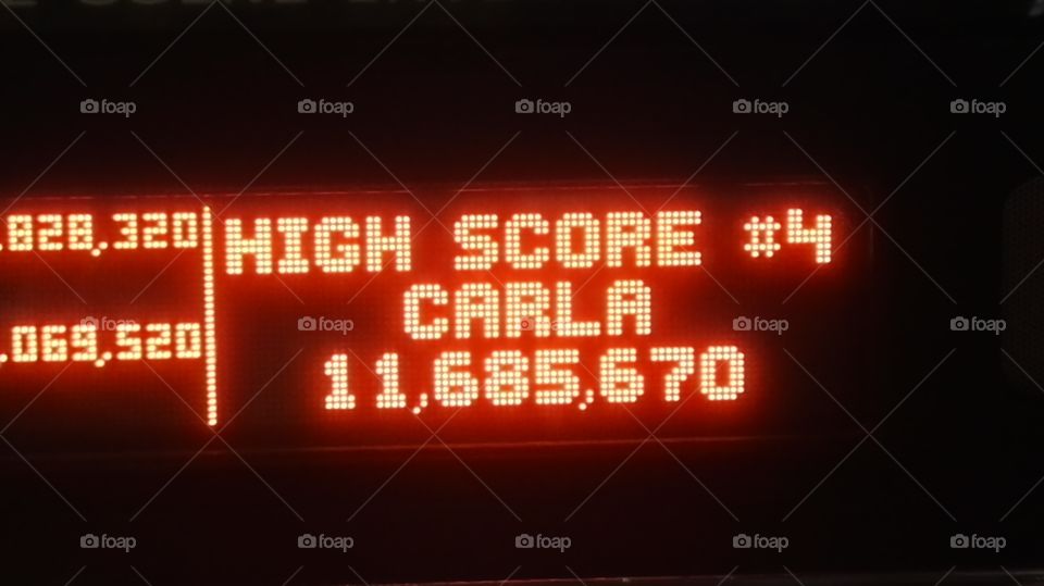 Lighting high score flipper 