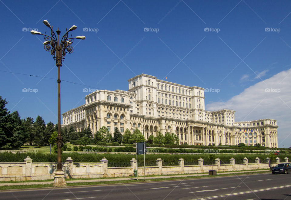 The palace in Bucharest. 