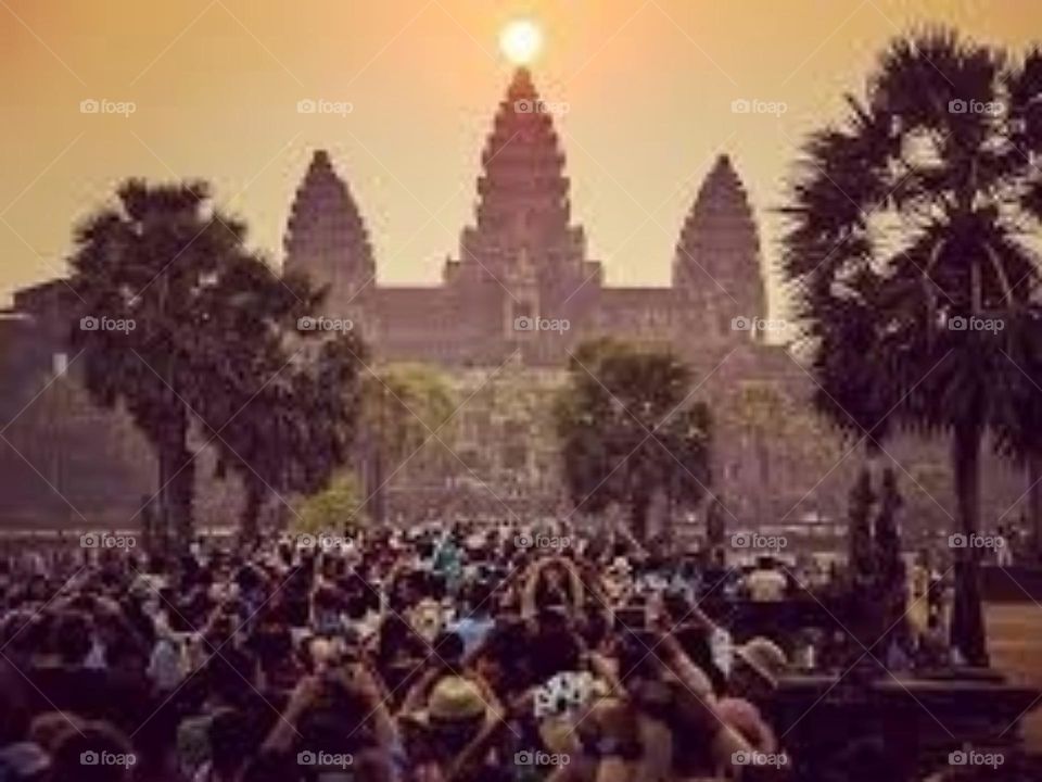 sun rise at angkor wat cambodia
