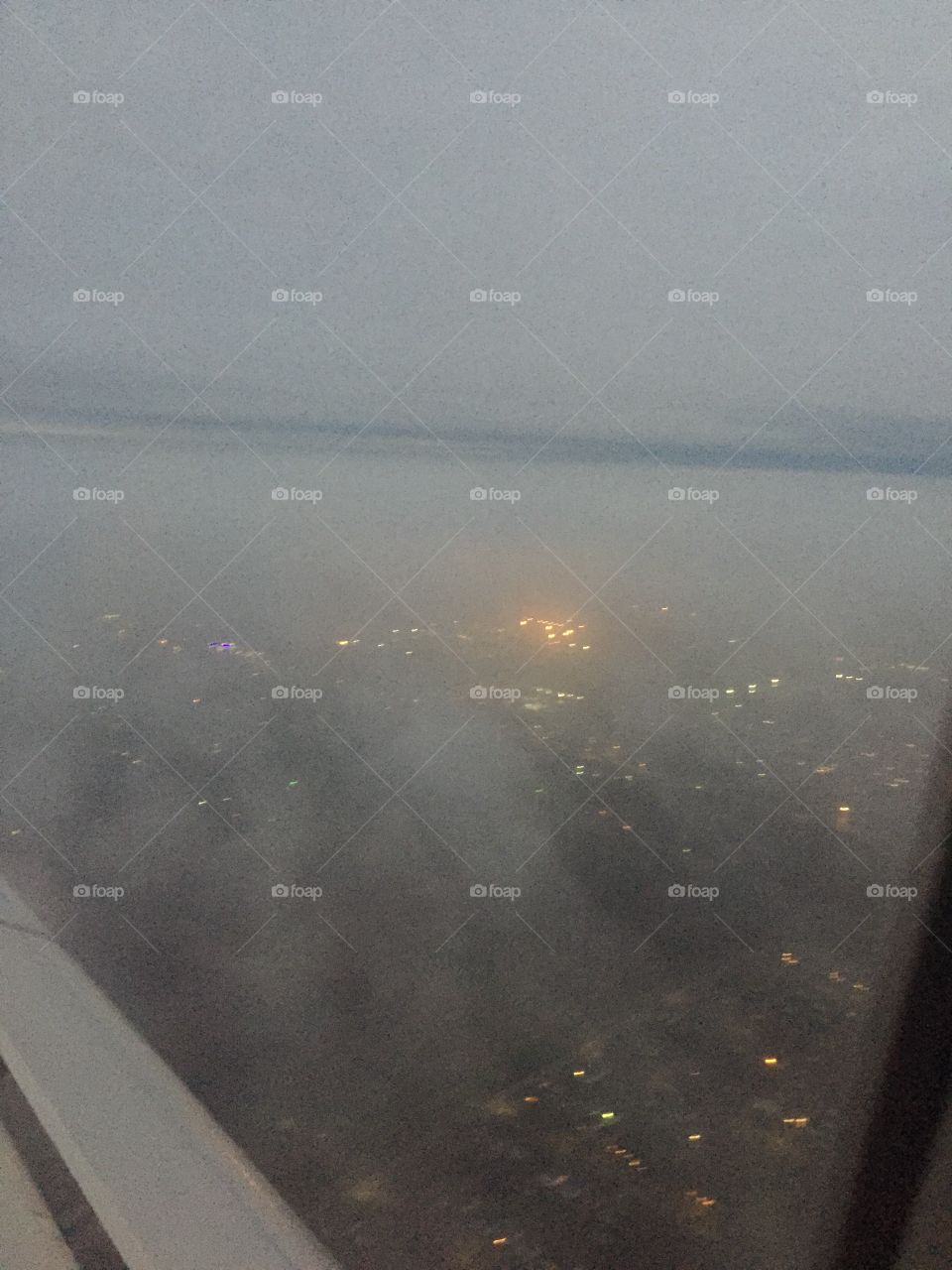 Gloomy flight to Detroit 