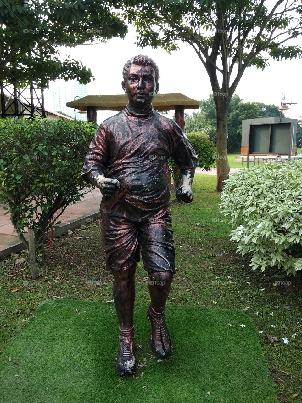 black man on the park