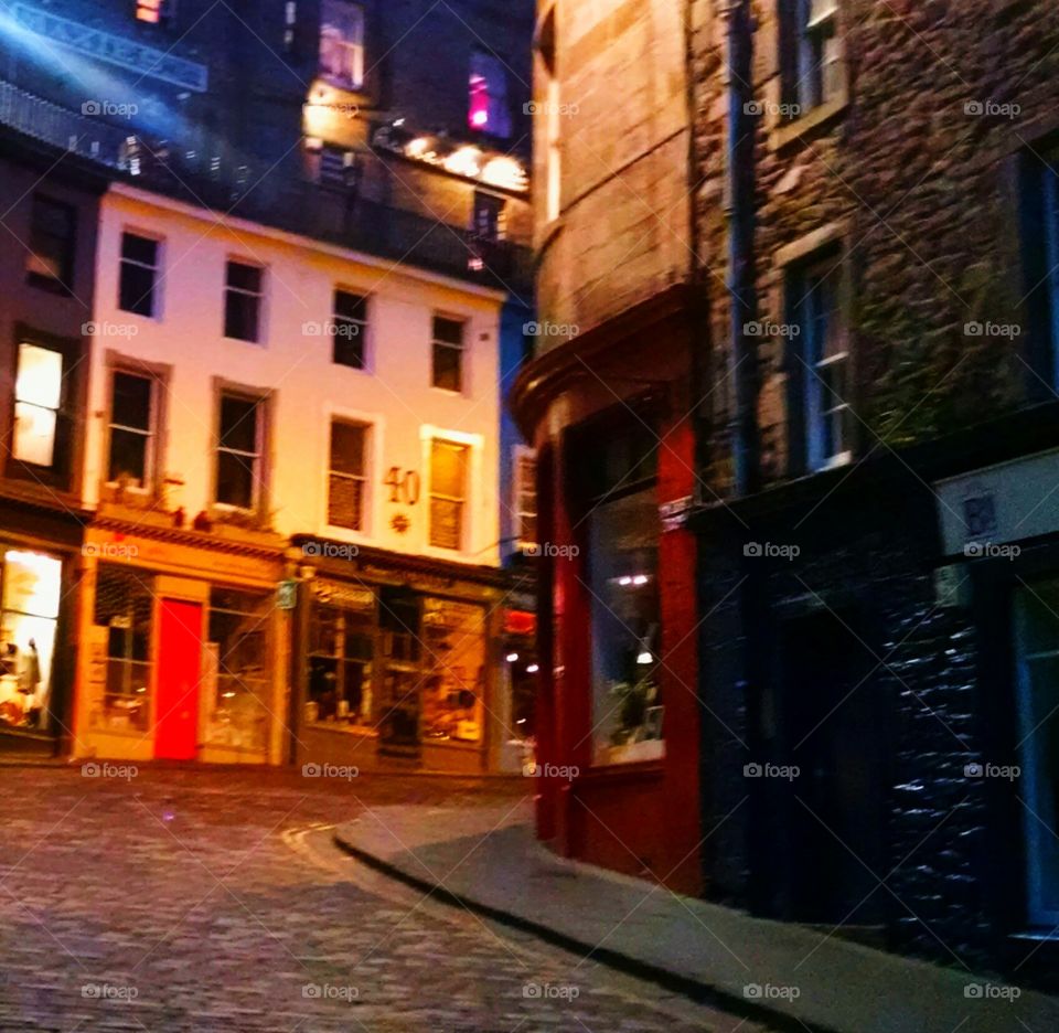 Edinburgh. old town Edinburgh, modified