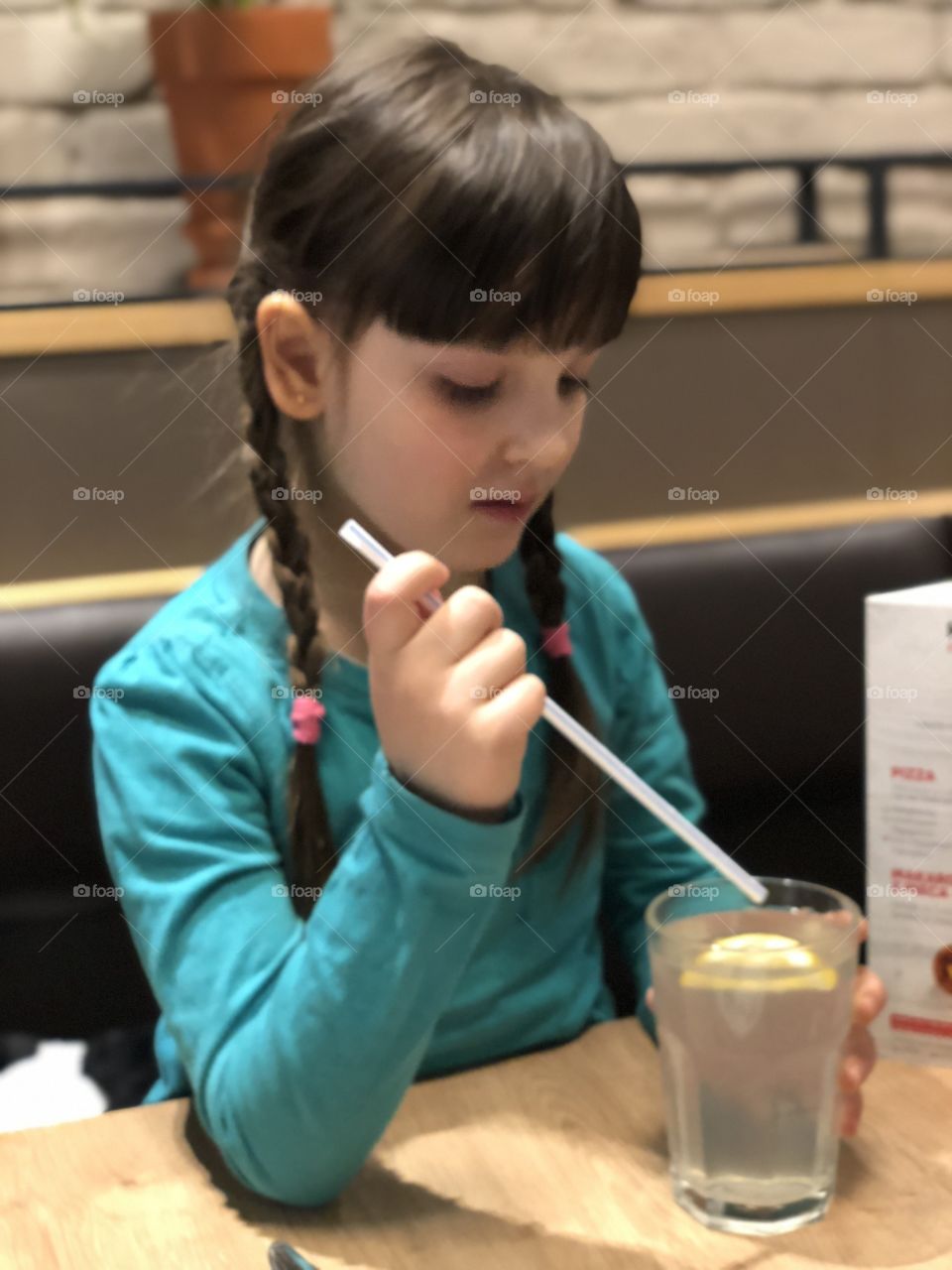 Little girl eating 