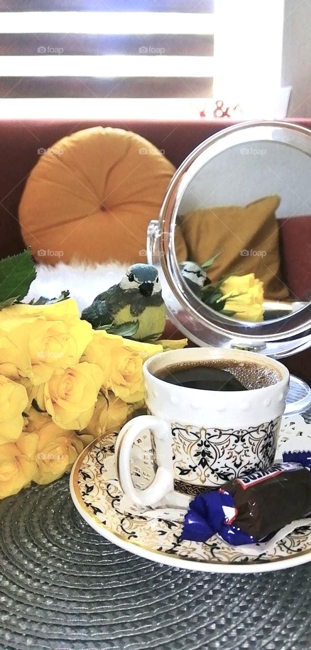 Coffee with the aroma and sweetness of roses☕️