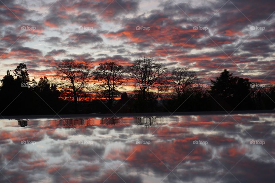 Autumn Raincloud Reflection