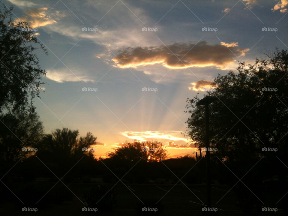 sky sunset clouds arizona by melody