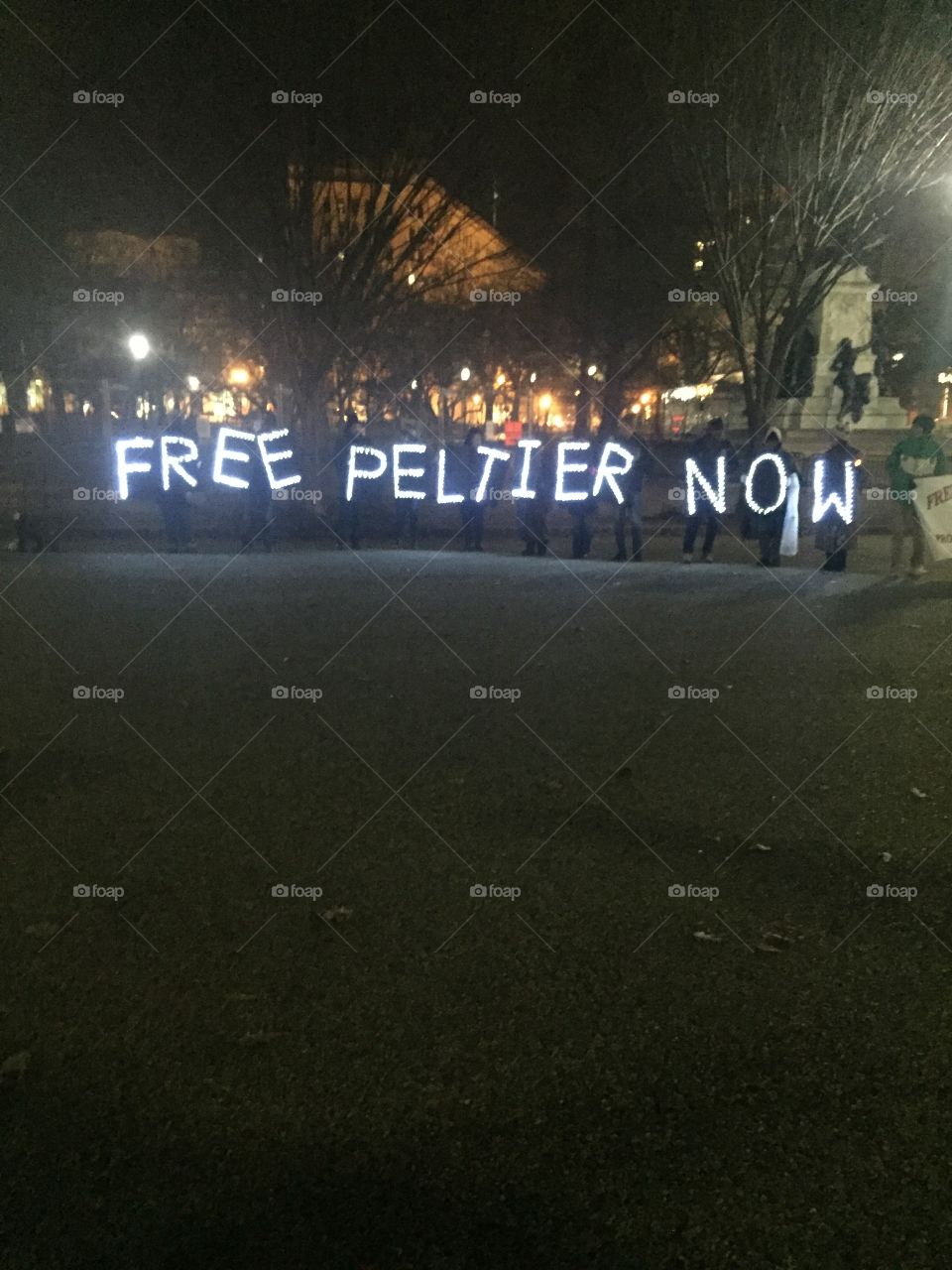 Leonard Peltier vigil