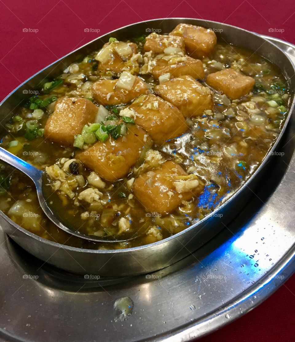 Hot plate tofu