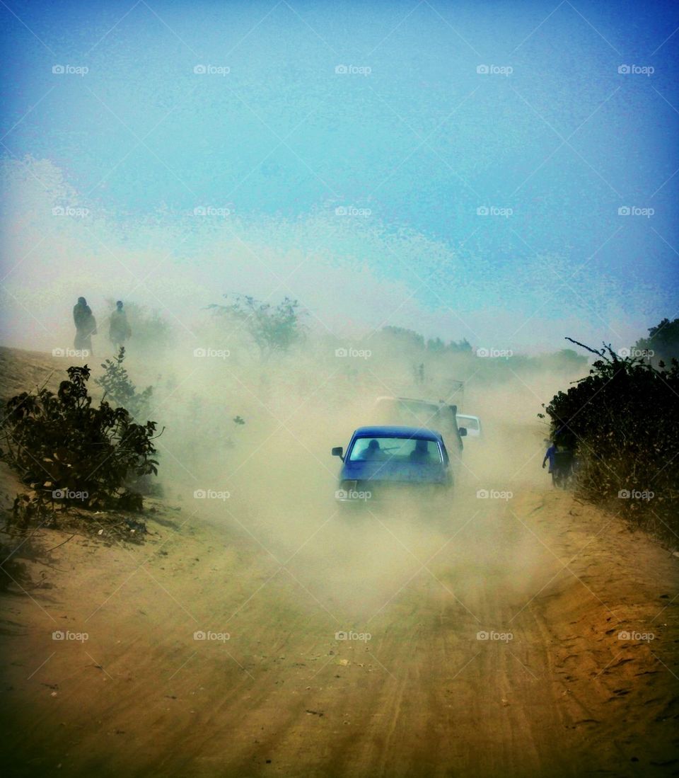 Dusty road