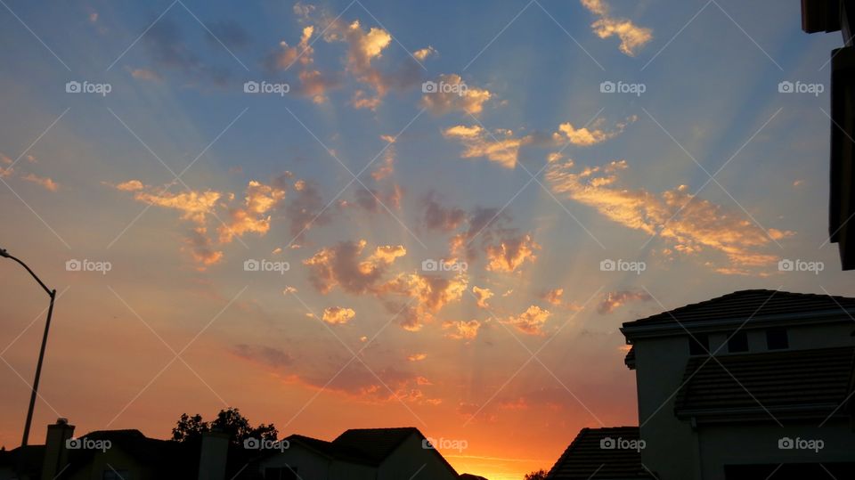 Sunset, Dawn, No Person, Sun, Sky