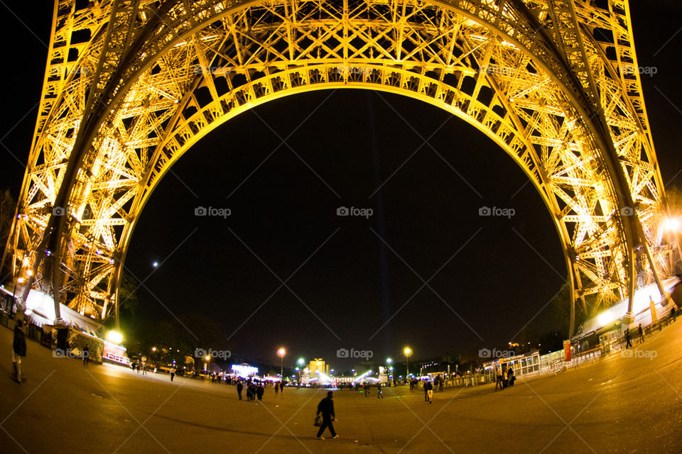 under the Eiffel tower
