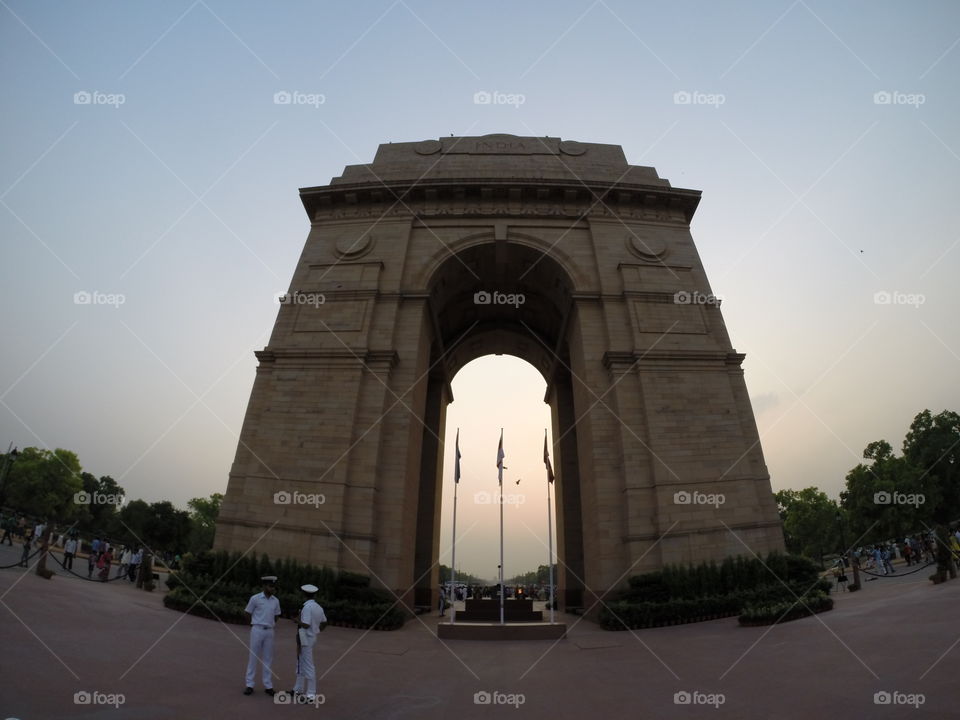 India Gate. In New Delhi... 