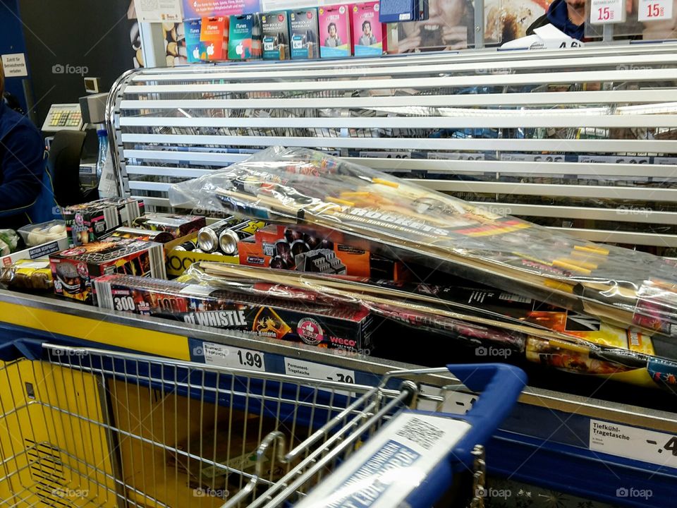 buying lots of fireworks