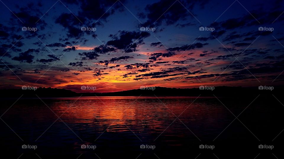 Dramatic sky over sea