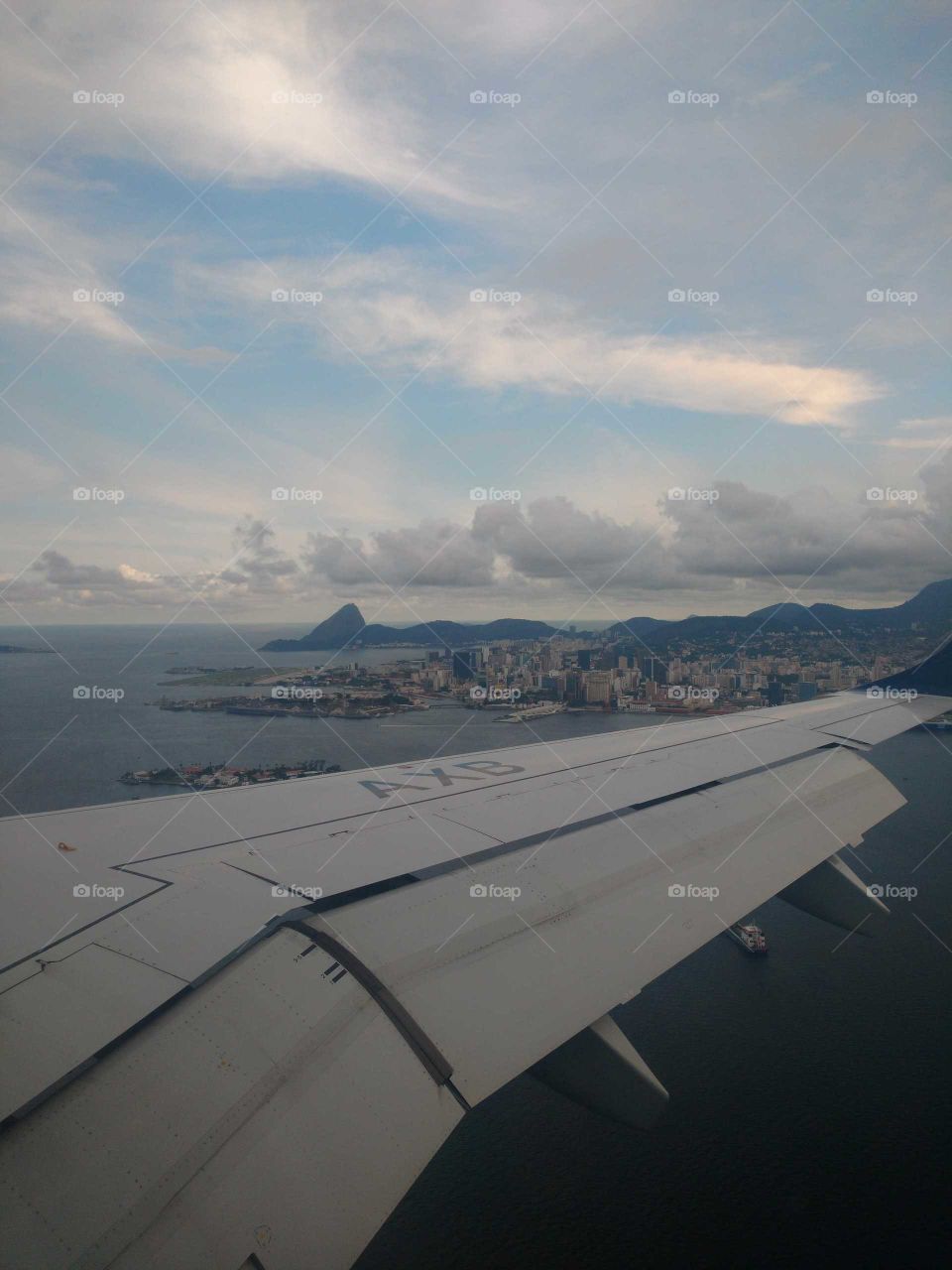 Airplane. Rio de Janeiro Brazil