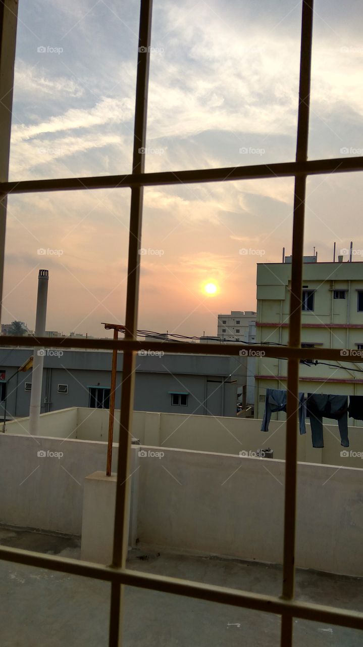 waiting for sun with wet cloths