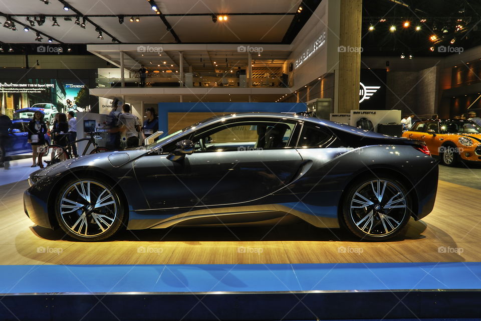 BMW i8 eco at Bangkok international motorshow 2017