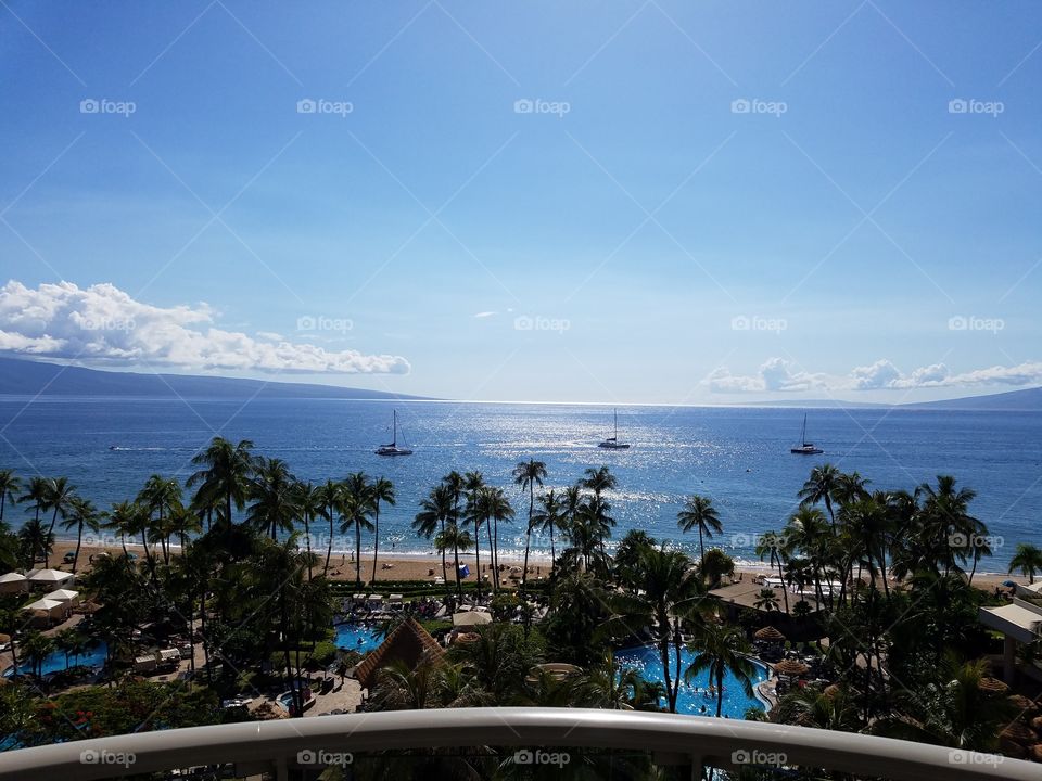 Hawaii hotel view