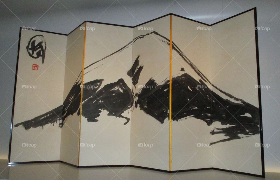 Japanese folding screen 