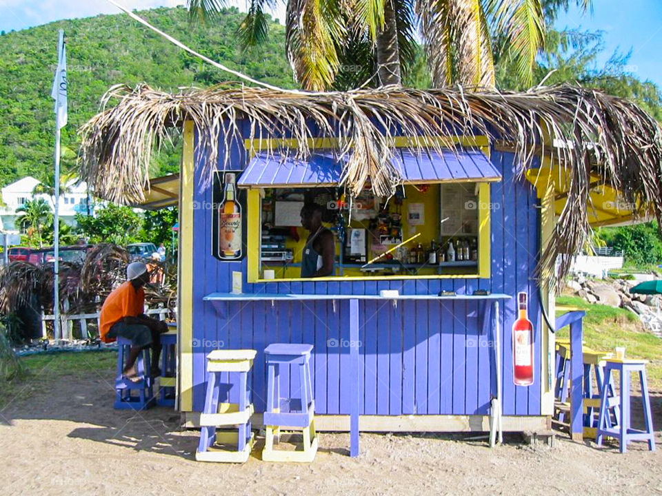 Beach bar. 