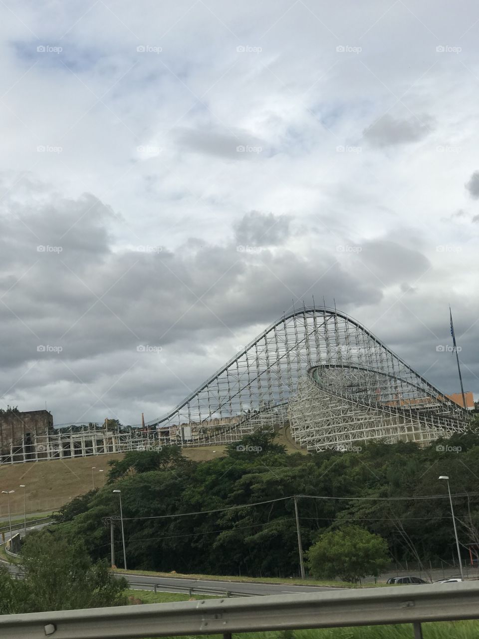 Highway travel during a long drive in brazil 