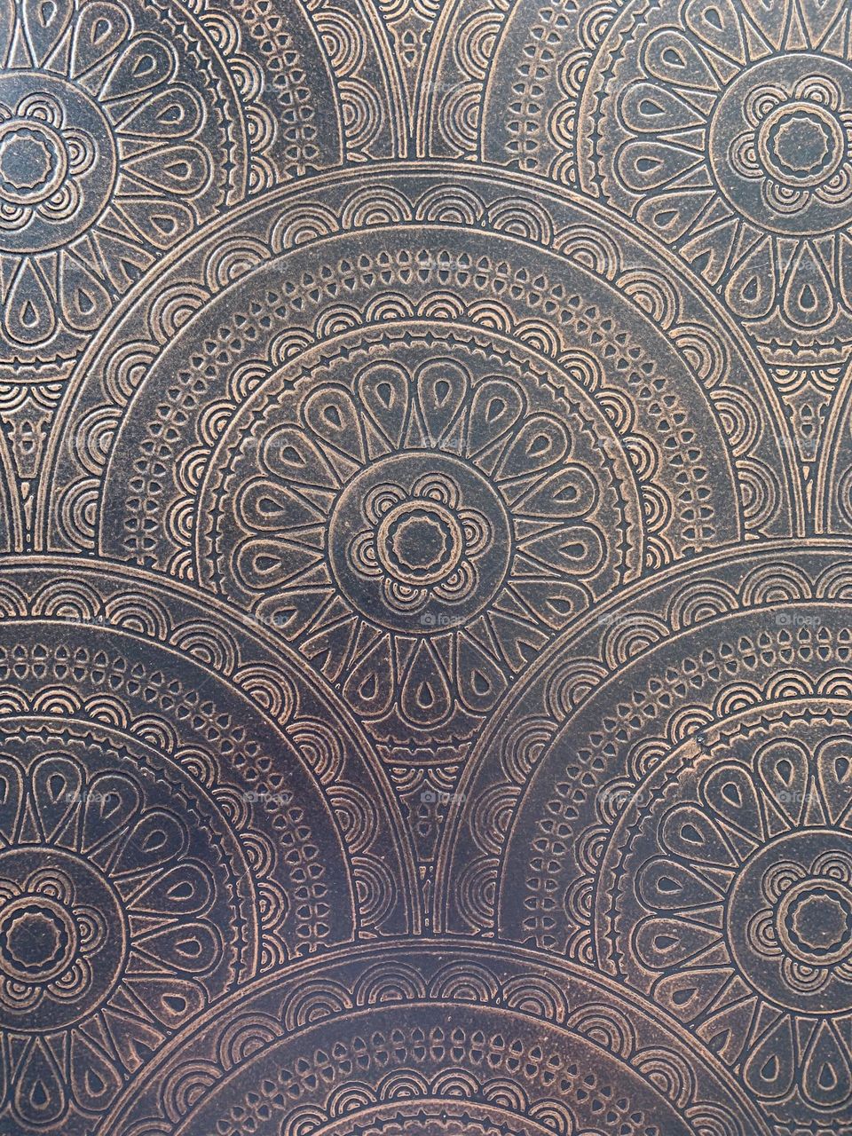 Table pattern circles, detailed geometry 