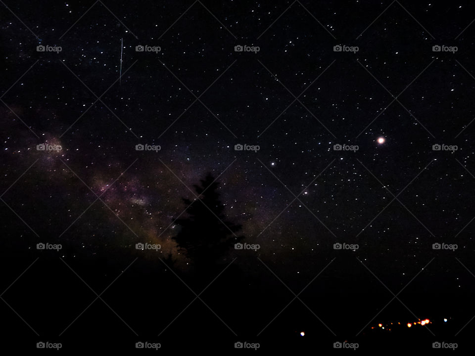 Stars over Cadillac Mountain