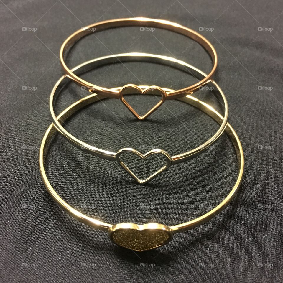 Bracelet with heart shape