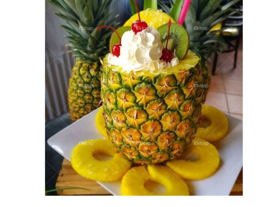 Pineapple  dessert.