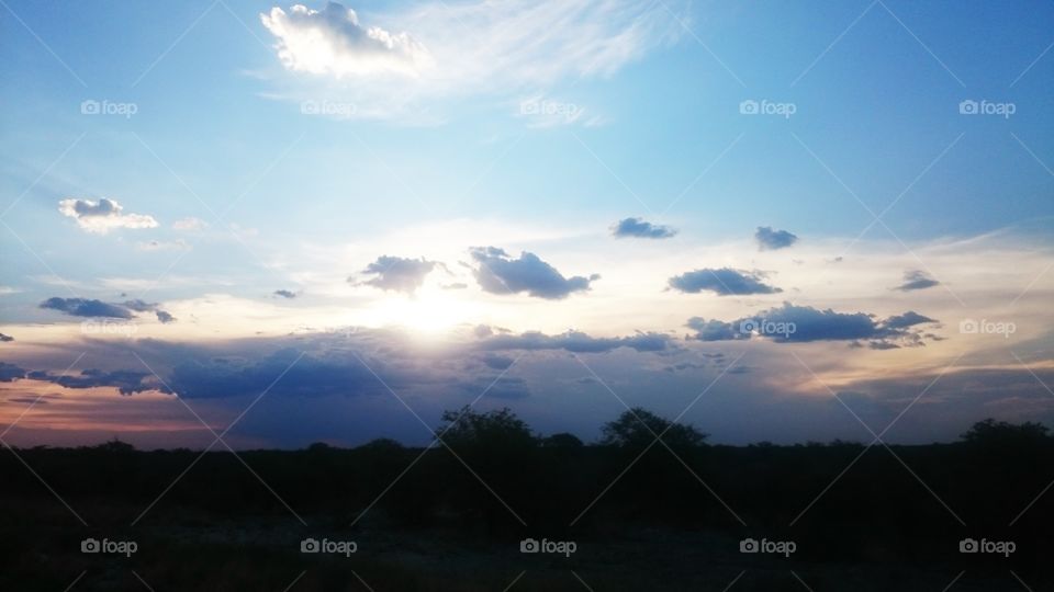 The last rays of the sun