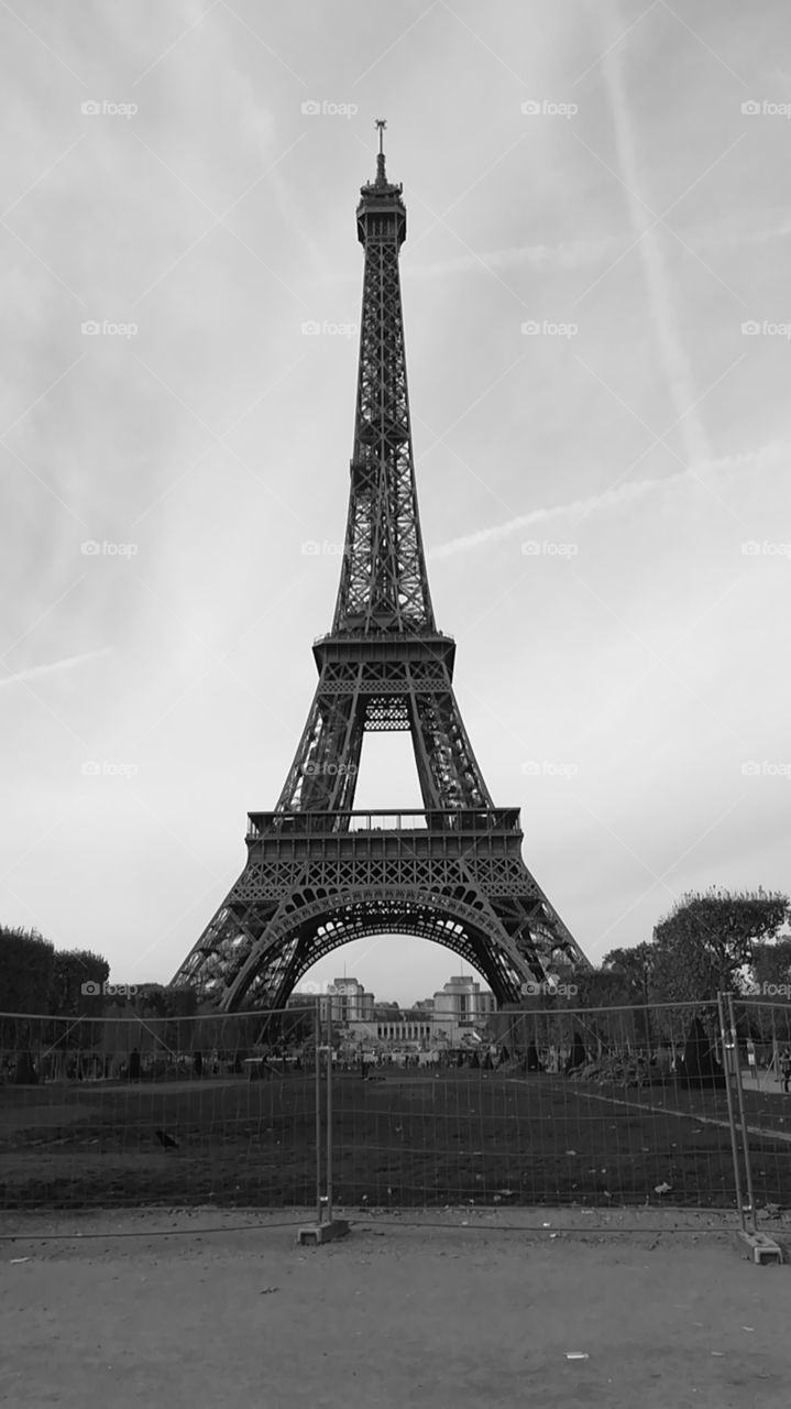 Paris, capital, Travel, france, black, white