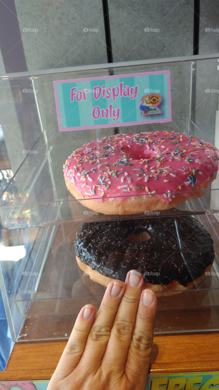 The Simpsons super size pink donut with sprinkles
