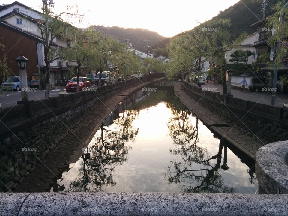 Japanese hot spring resort