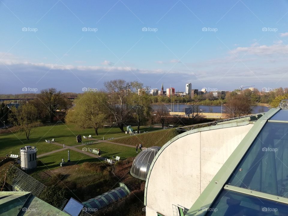 Library view in Warsaw