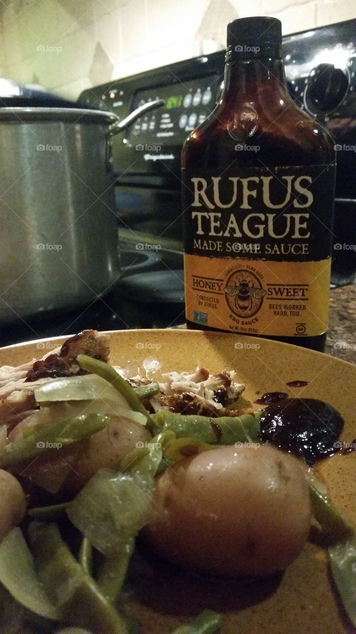 ribs and vegetables, dinner tonight