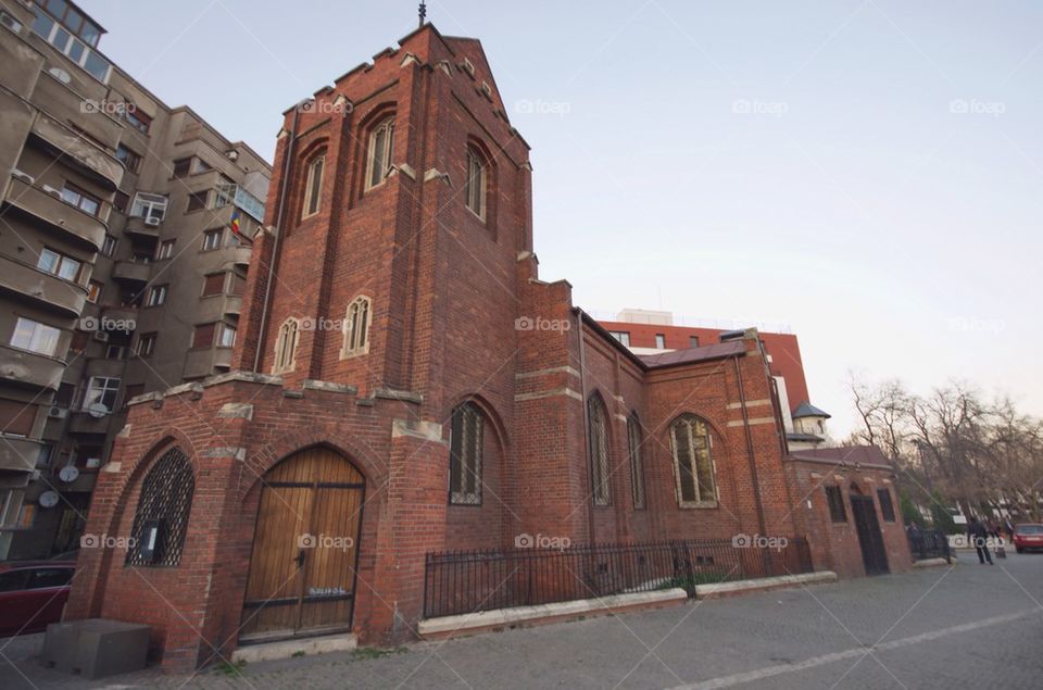 Bucharest, Romania, view of the 100 years old Anglican Church