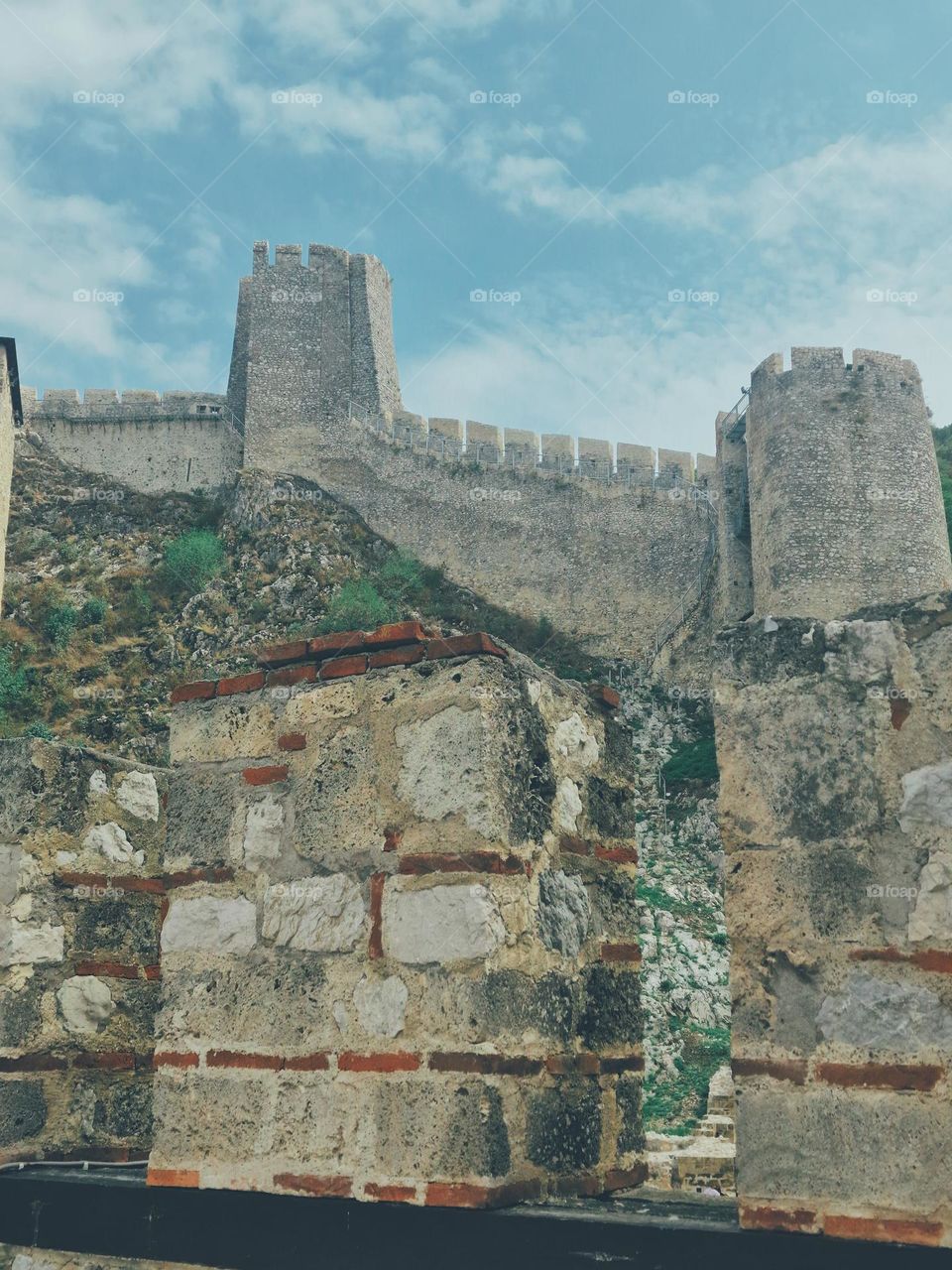 Golubac fortress wall