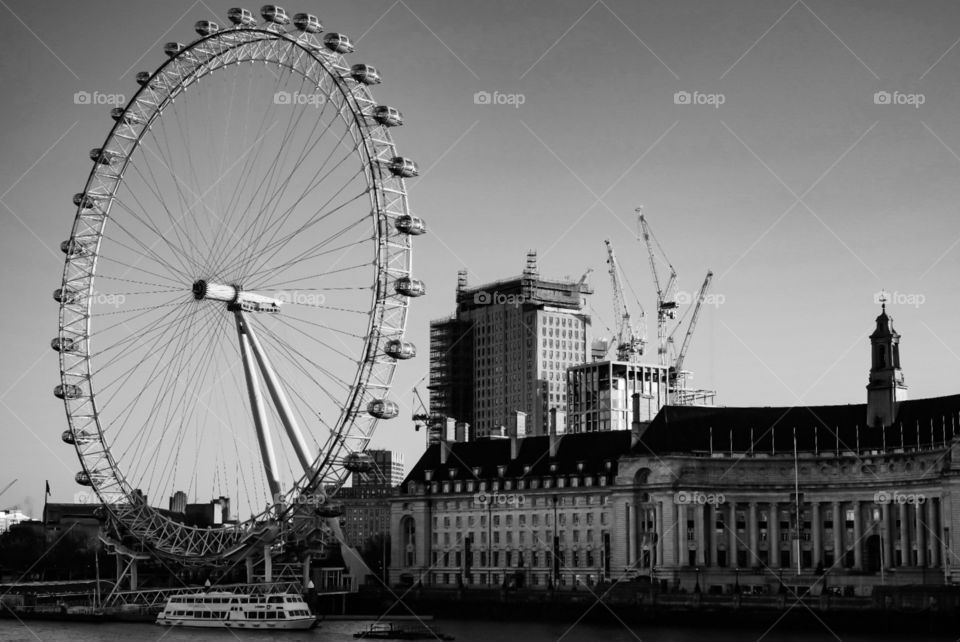 London eye from Westminster Bridge
