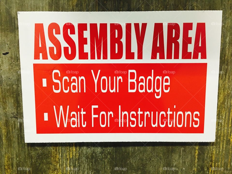 Assembly sign