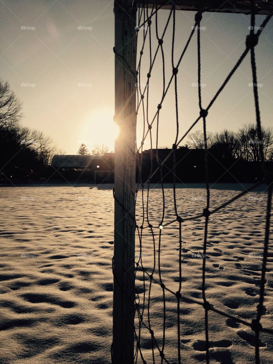 Winter Soccer Field