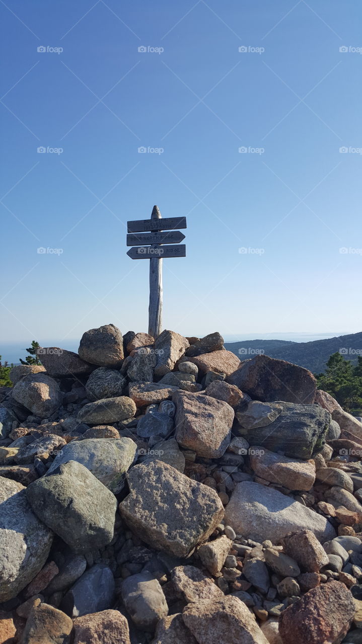 The air up here. The summit, leading to the next on this hiking adventure.