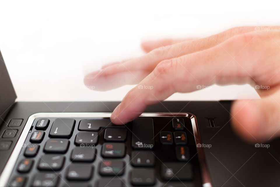 laptop key finger enter by cls