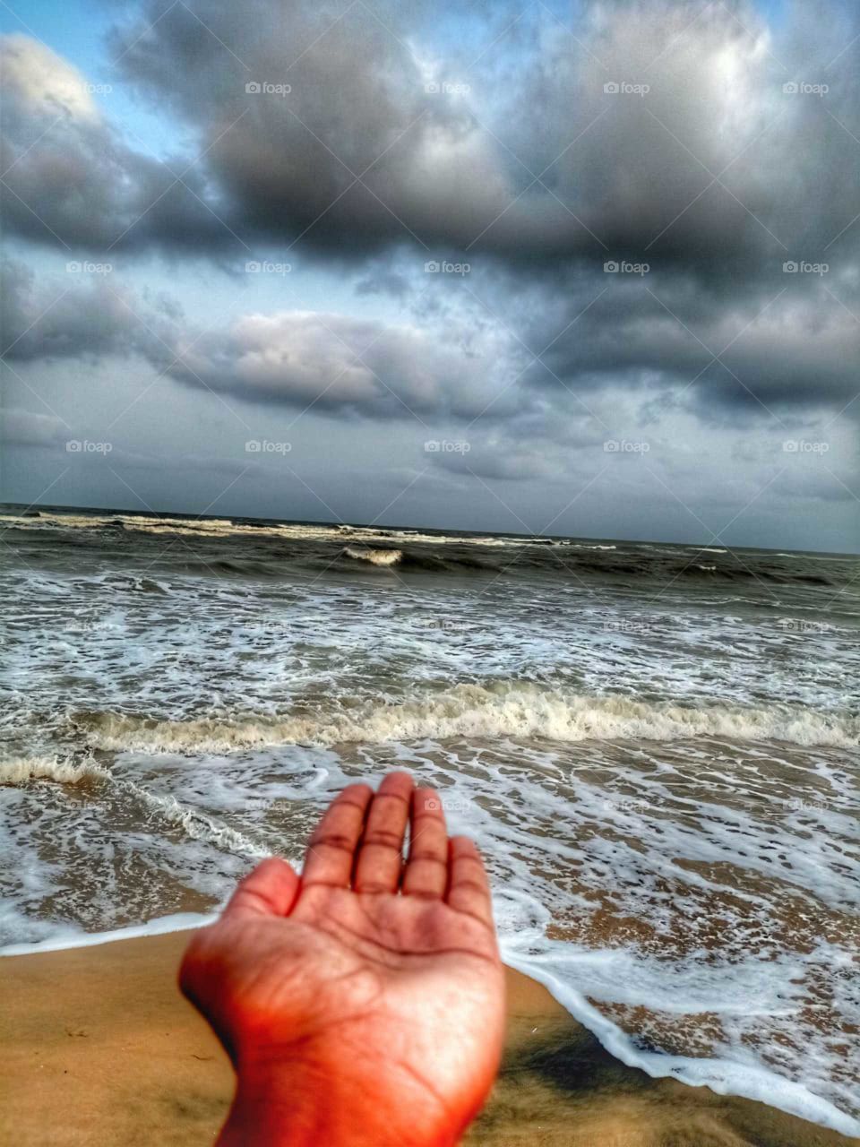 beautiful moment with sea