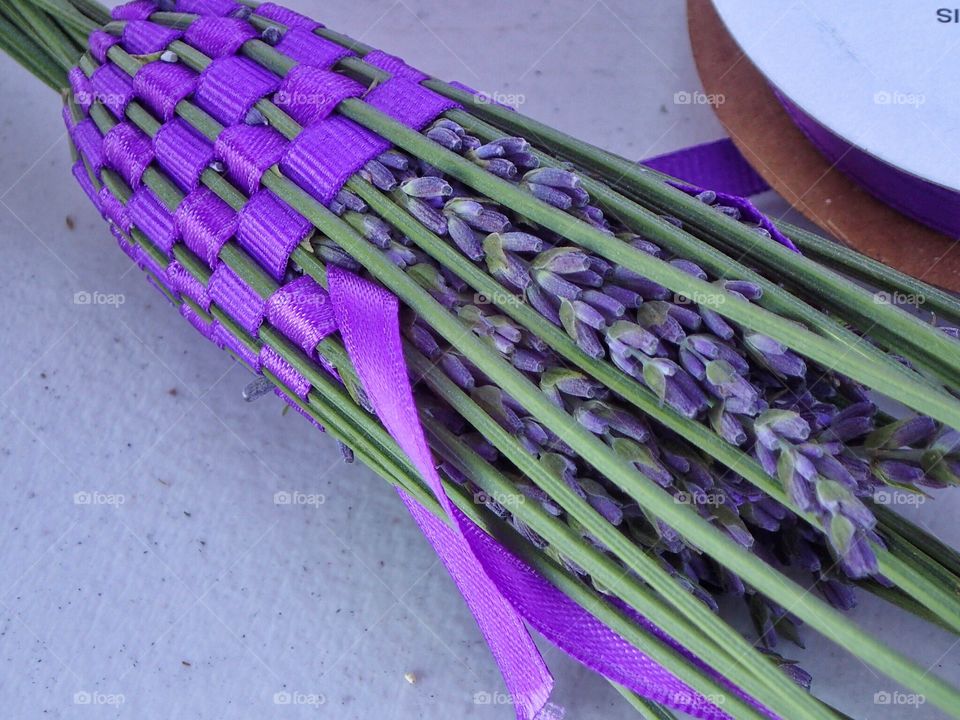 Making a lavender wand