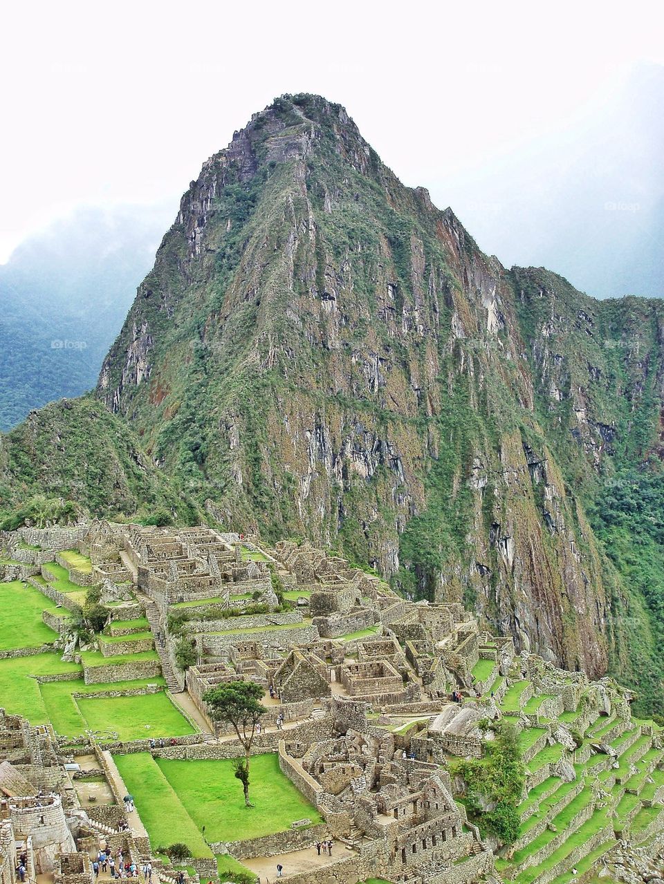 Machu Picchu inbetween the veils of fog